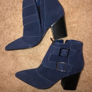 Navy booties